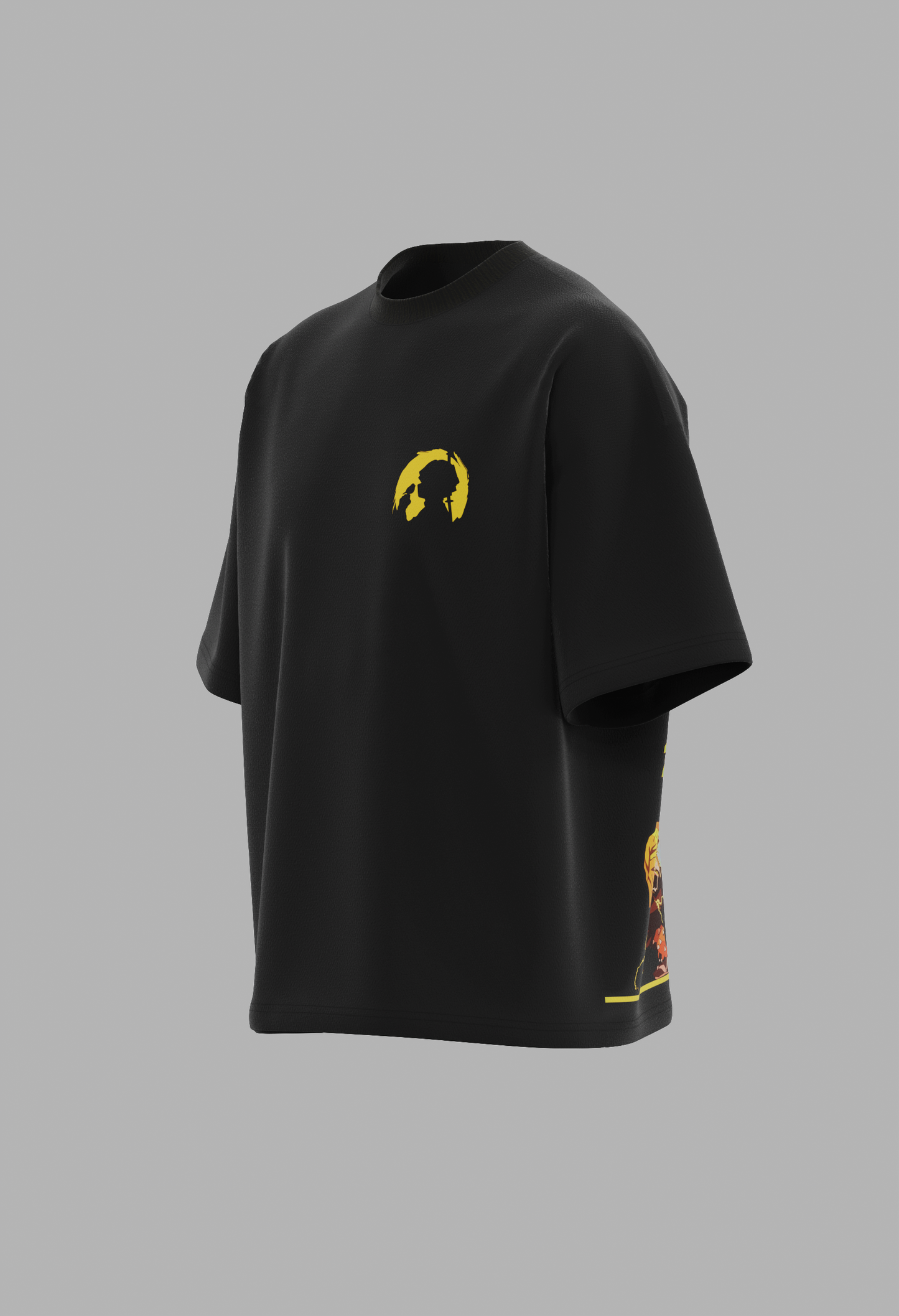 Zenitsu First form | Unisex Printed Oversized T-Shirts