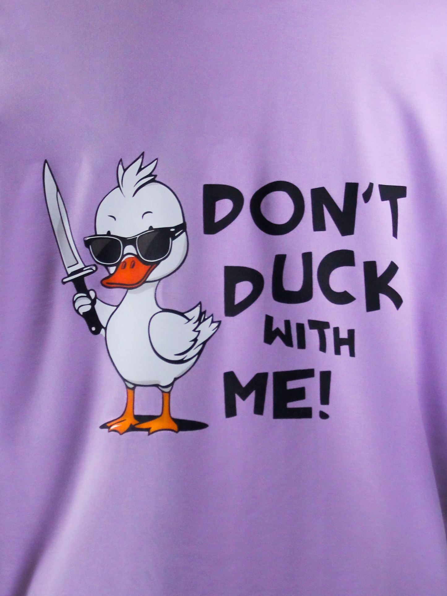 Don't Duck with me | Unisex Printed Oversized T-Shirts