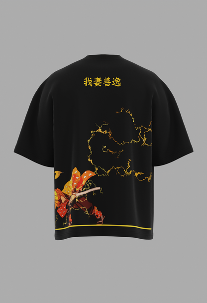 Zenitsu First form | Unisex Printed Oversized T-Shirts