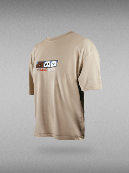 Bare Bears | Unisex Printed Oversized T-Shirts