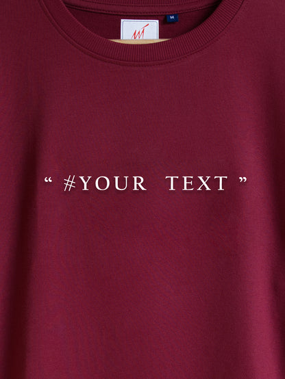 Custom Embroidery Text Oversized