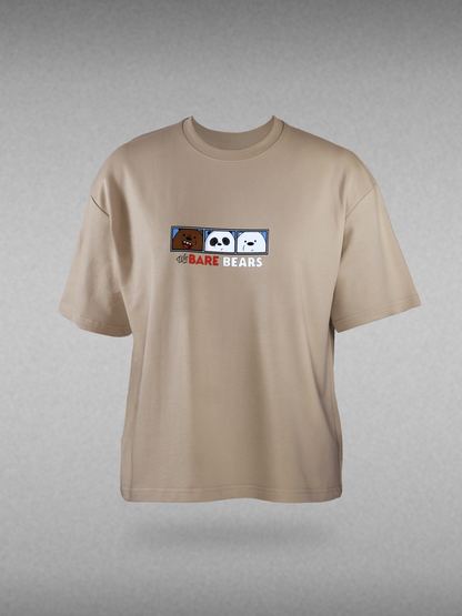 Bare Bears | Unisex Printed Oversized T-Shirts