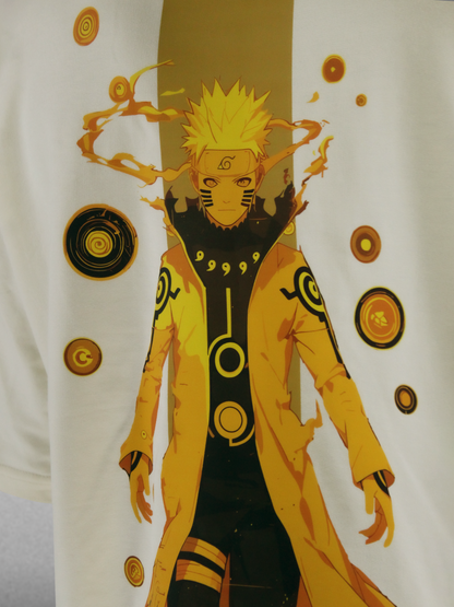 Naruto Sage mode | Unisex Printed Oversized T-Shirts