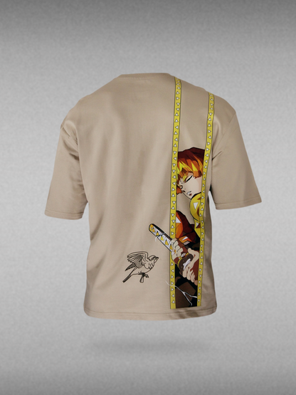 Zenitsu Thunder breathing | Unisex Printed Oversized T-Shirts