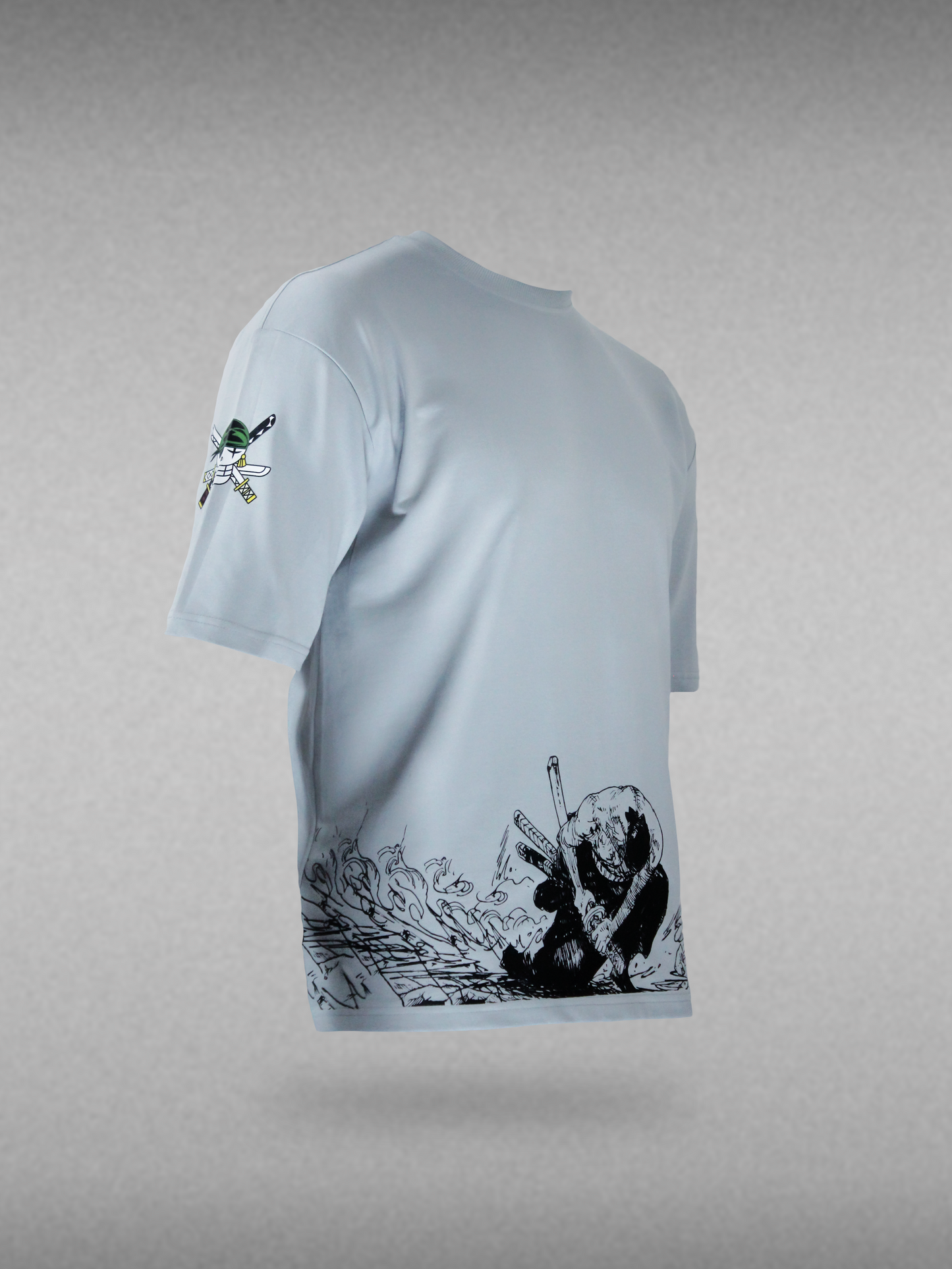 Zoro's Oni-Giri | Unisex Printed Oversized T-Shirts