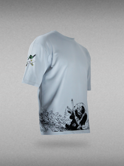 Zoro's Oni-Giri | Unisex Printed Oversized T-Shirts