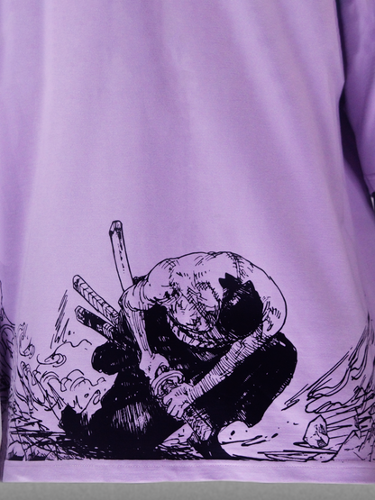 Zoro's Oni-Giri | Unisex Printed Oversized T-Shirts