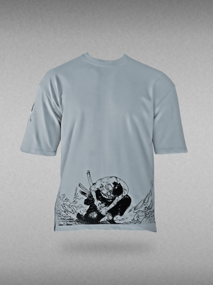 Zoro's Oni-Giri | Unisex Printed Oversized T-Shirts